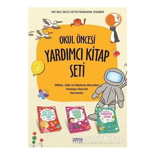 Okul Öncesi Yardımcı Kitap Seti (3 Kitap Takım) - Abdullah Özbek - Çamlıca Çocuk Yayınları