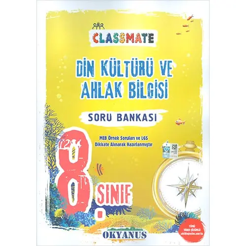 Okyanus 8.Sınıf Classmate Din Kültürü Soru Bankası