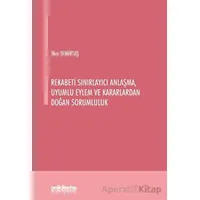 Rekabeti Sınırlayıcı Anlaşma, Uyumlu Eylem ve Kararlardan Doğan Sorumluluk