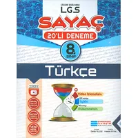 8. Sınıf LGS Türkçe Sayaç Video Çözümlü 20li Deneme - Kolektif - Evrensel İletişim Yayınları