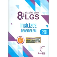 8.Sınıf LGS İngilizce 20 Deneme Karekök Yayınları