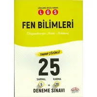 Editör LGS 8.Sınıf Fen Bilimleri Çözümlü 25 Deneme Sınavı