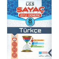 8. Sınıf LGS Türkçe Sayaç Video Çözümlü 20li Deneme - Kolektif - Evrensel İletişim Yayınları