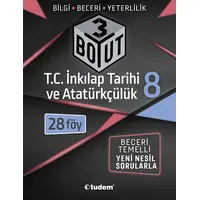 Tudem 8.Sınıf T.C. İnkılap Tarihi ve Atatürkçülük 3 Boyut Föy