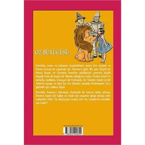 Oz Büyücüsü - Lyman Frank Baum - Maviçatı Yayınları