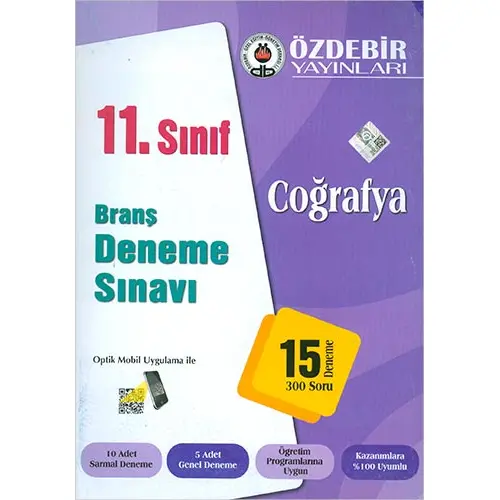 Özdebir 11.Sınıf Coğrafya Branş Deneme Sınavı