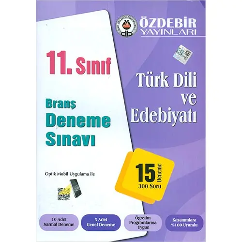 Özdebir 11.Sınıf Türk Dili ve Edebiyatı Branş Deneme Sınavı