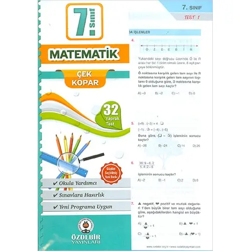 Özdebir 7.Sınıf Matematik Yaprak Test