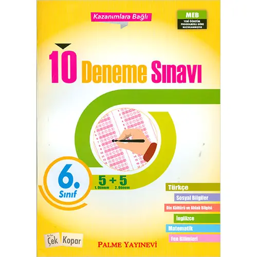 Palme 6.Sınıf 10 Deneme Sınavı