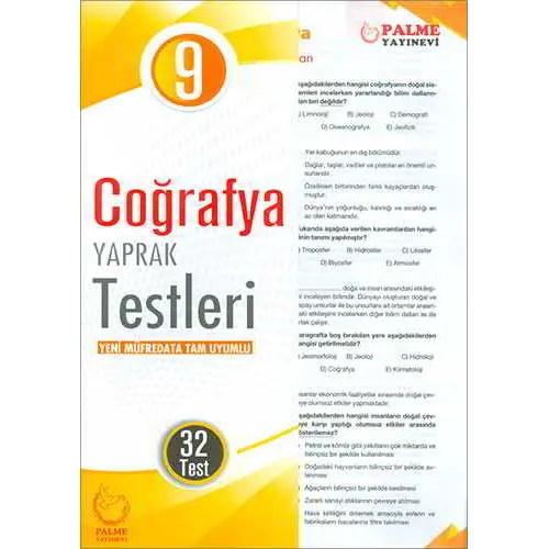 Palme 9.Sınıf Coğrafya Yaprak Testleri