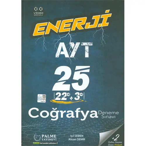 Palme AYT Coğrafya Enerji 25 Deneme Sınavı