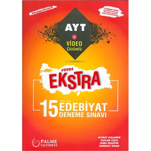 Palme AYT Edebiyat Evde Ekstra 15 Deneme Sınavı