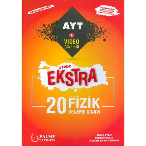 Palme AYT Evde Ekstra 20 Fizik Deneme Sınavı