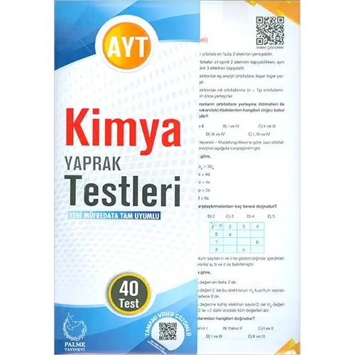 Palme AYT Kimya Yaprak Testleri