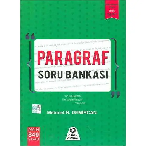 Paragraf Soru Bankası (Kampanyalı) Örnek Yayınları