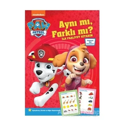 Paw Patrol Aynı mı, Farklı mı? - İlk Faaliyet Kitabım - Kolektif - Doğan Egmont Yayıncılık