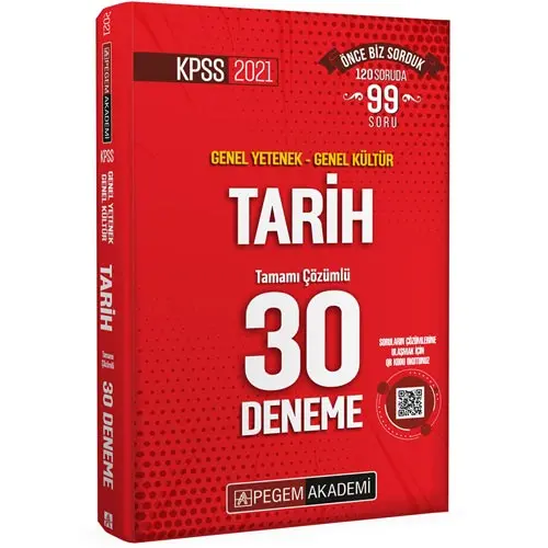 Pegem 2021 KPSS Tarih 30 Deneme