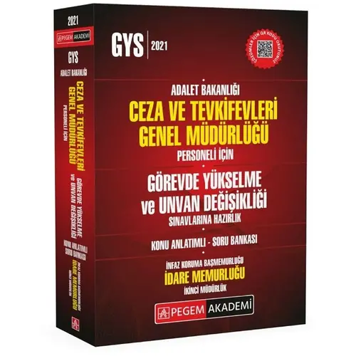 Pegem Adalet Bakanlığı Ceza ve Tevkifevleri İnfaz Koruma Başmemurluğu-İdare Memurluğu