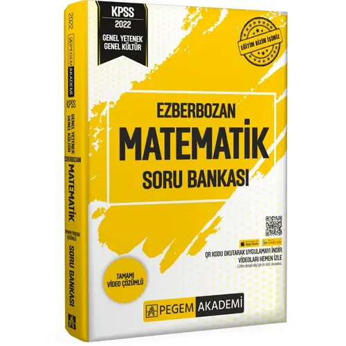 Pegem Akademi 2022 Genel Yetenek Genel Kültür Ezberbozan Matematik Soru Bankası