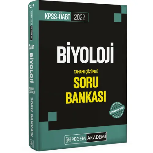 Pegem Akademi 2022 KPSS ÖABT Biyoloji Soru Bankası