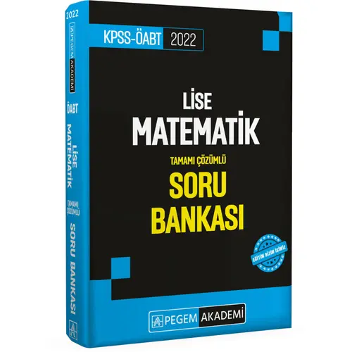 Pegem Akademi 2022 KPSS ÖABT Lise Matematik Soru Bankası