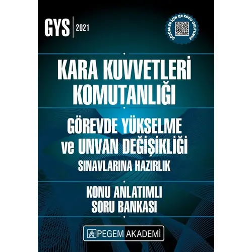 Pegem GYS Kara Kuvvetleri Komutanlığı Görevde Yükselme ve Unvan Değişikliği