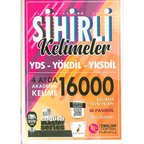 Sihirli Kelimeler YDS - YÖKDİL - YKSDİL - 4 Ayda 16000 Akademik Kelime Çek Kopart 16 Fasikül