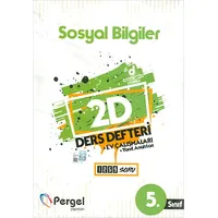 5.Sınıf Sosyal Bilgiler 2D Ders Defteri Ev Çalışmaları Pergel Yayınları