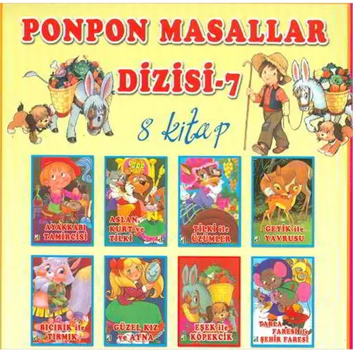 Ponpon Masallar Dizisi (8 Kitap) Damla Yayınevi