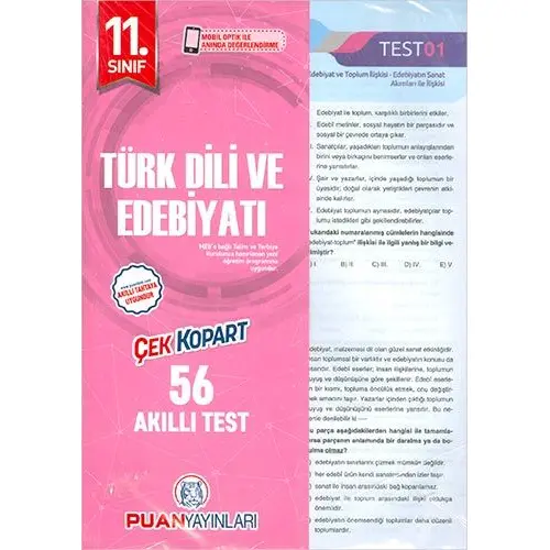 Puan 11.Sınıf Türk Dili ve Edebiyatı Yaprak Test