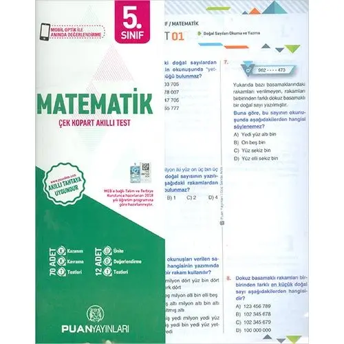 Puan 5.Sınıf Matematik Akıllı Test