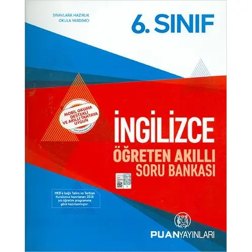 Puan 6.Sınıf İngilizce Öğreten Akıllı Soru Bankası