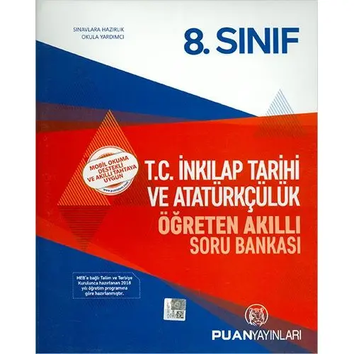 Puan 8.Sınıf İnkılap Tarihi Öğreten Akıllı Soru Bankası