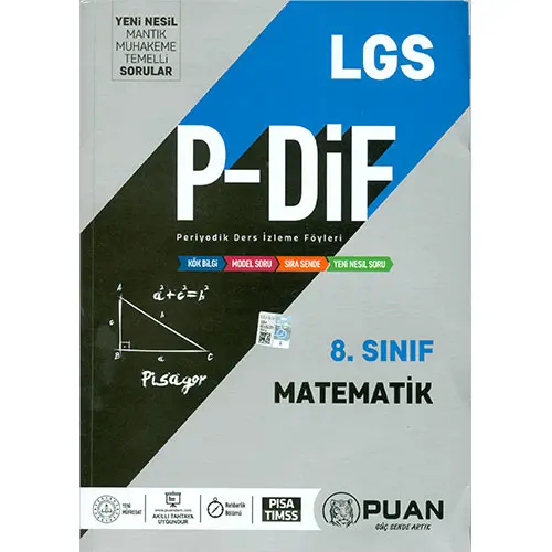 Puan 8.Sınıf LGS Matematik Periyodik Ders İzleme Föyleri