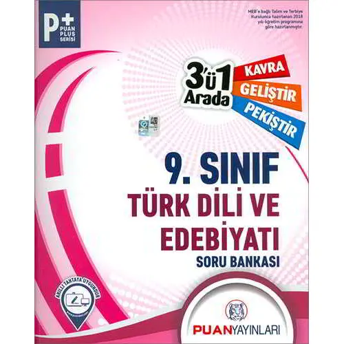Puan 9.Sınıf Türk Dili ve Edebiyatı 3ü 1 Arada Soru Bankası