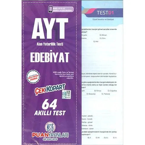 Puan AYT Edebiyat Yaprak Test