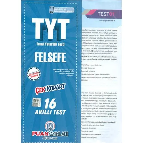 Puan TYT Felsefe Yaprak Test