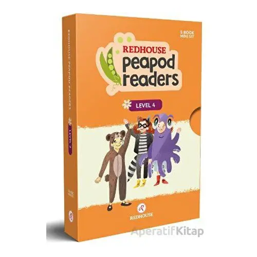 Redhouse Peapod Readers İngilizce Hikaye Seti 4 Kutulu Ürün - Kolektif - Redhouse Yayınları