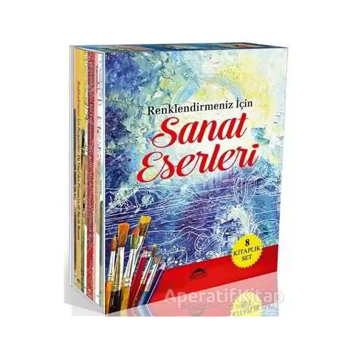 Renklendirmeniz İçin Sanat Eserleri Seti (8 Kitap) - Maya Kitap