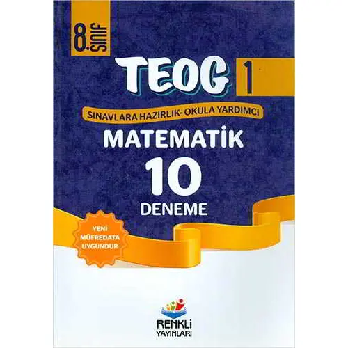 Renkli 8.Sınıf Teog1 Matematik 10 Deneme