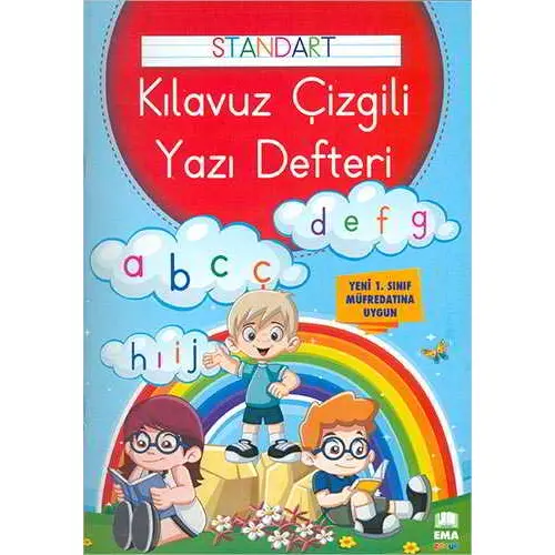 Renkli Standart Çizgili Yazı Defteri A4 Ebat - Ema Kitap