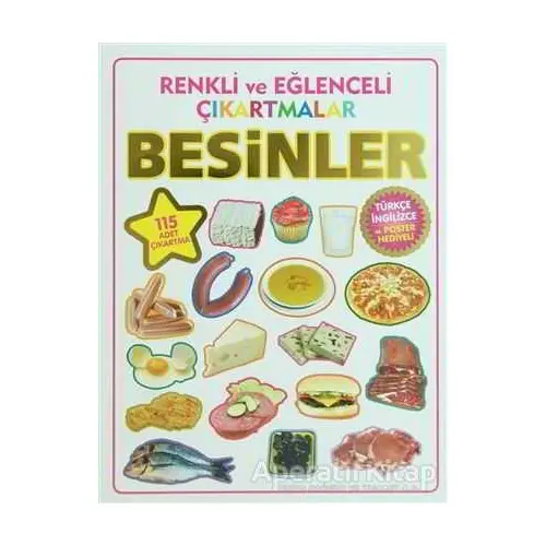 Renkli ve Eğlenceli Çıkartmalar - Besinler (Food) - Kolektif - Parıltı Yayınları