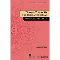 Zübdetü’l-hakaik - Aynulkudat-ı Hemedani - Hikemiyat Yayınevi