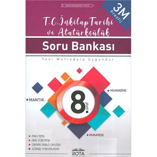 Rota 8.Sınıf TC İnkılap Tarihi ve Atatürkçülük Soru Bankası