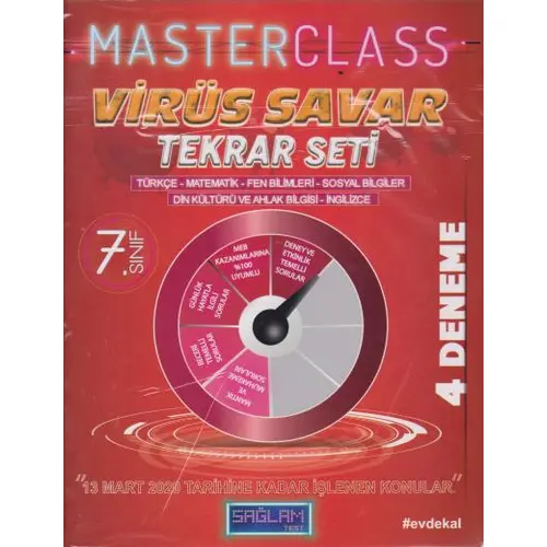 Sağlam Test 7.Sınıf Master Class Virüs Savar Tekrar Seti