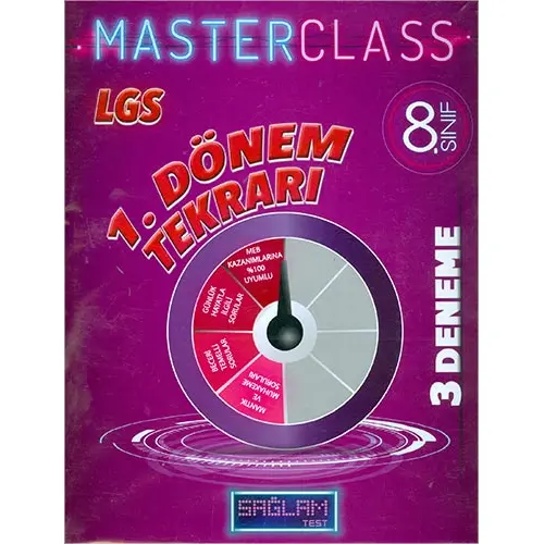 Sağlam Test 8.Sınıf Master Class 1.Dönem Tekrarı 3 Deneme