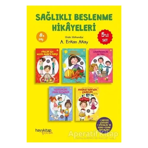 Sağlıklı Beslenme Hikayeleri (5 Kitap Takım) - A. Erkan Akay - Hayykitap