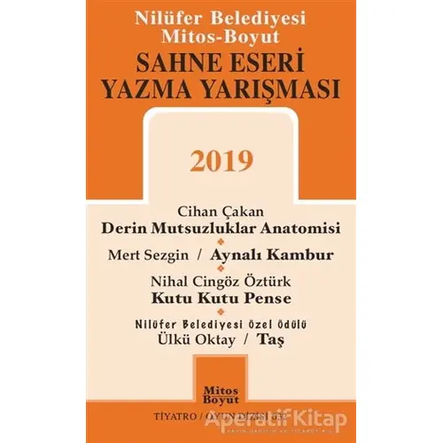 Sahne Eseri Yazma Yarışması 2019 - Nihal Cingöz Öztürk - Mitos Boyut Yayınları