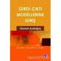 Girdi Çıktı Modellerine Giriş - Osman Aydoğuş - Efil Yayınevi