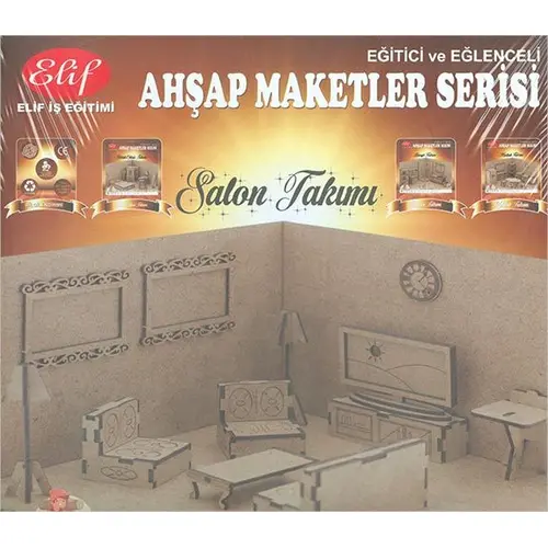 Salon Takımı Ahşap Maketler Serisi